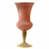 small opaline vase, pink-white
