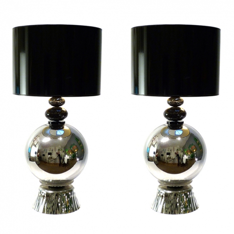 murano glass lamps, 