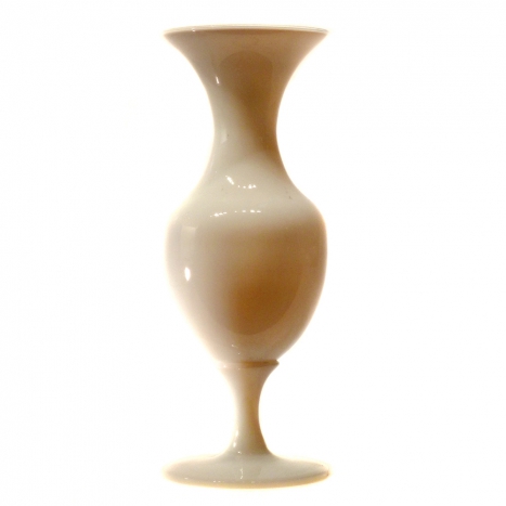 small vase, white opaline glass