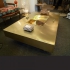 brass coffee table, 