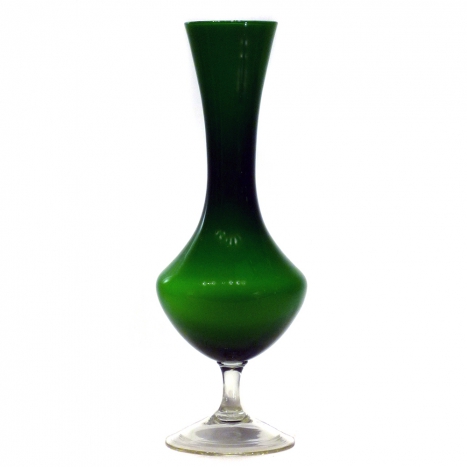 green glass vase, SOLD