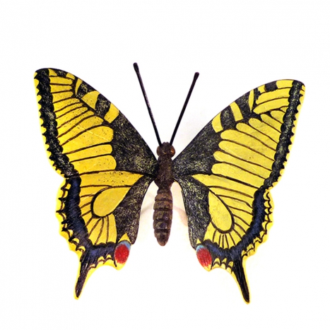 big yellow butterfly, viennese bronze