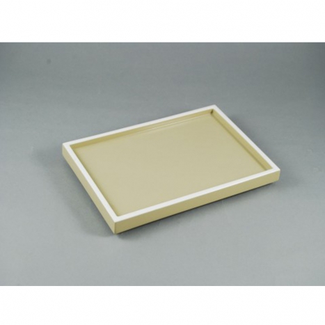 vanity tray, taupe