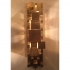 pair of brass wall lights, amazing cubes
