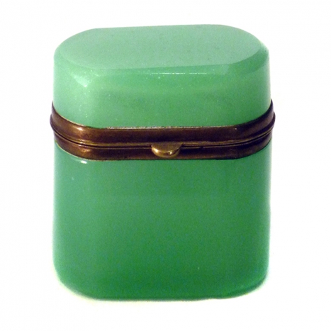 green opaline box, france 1920s